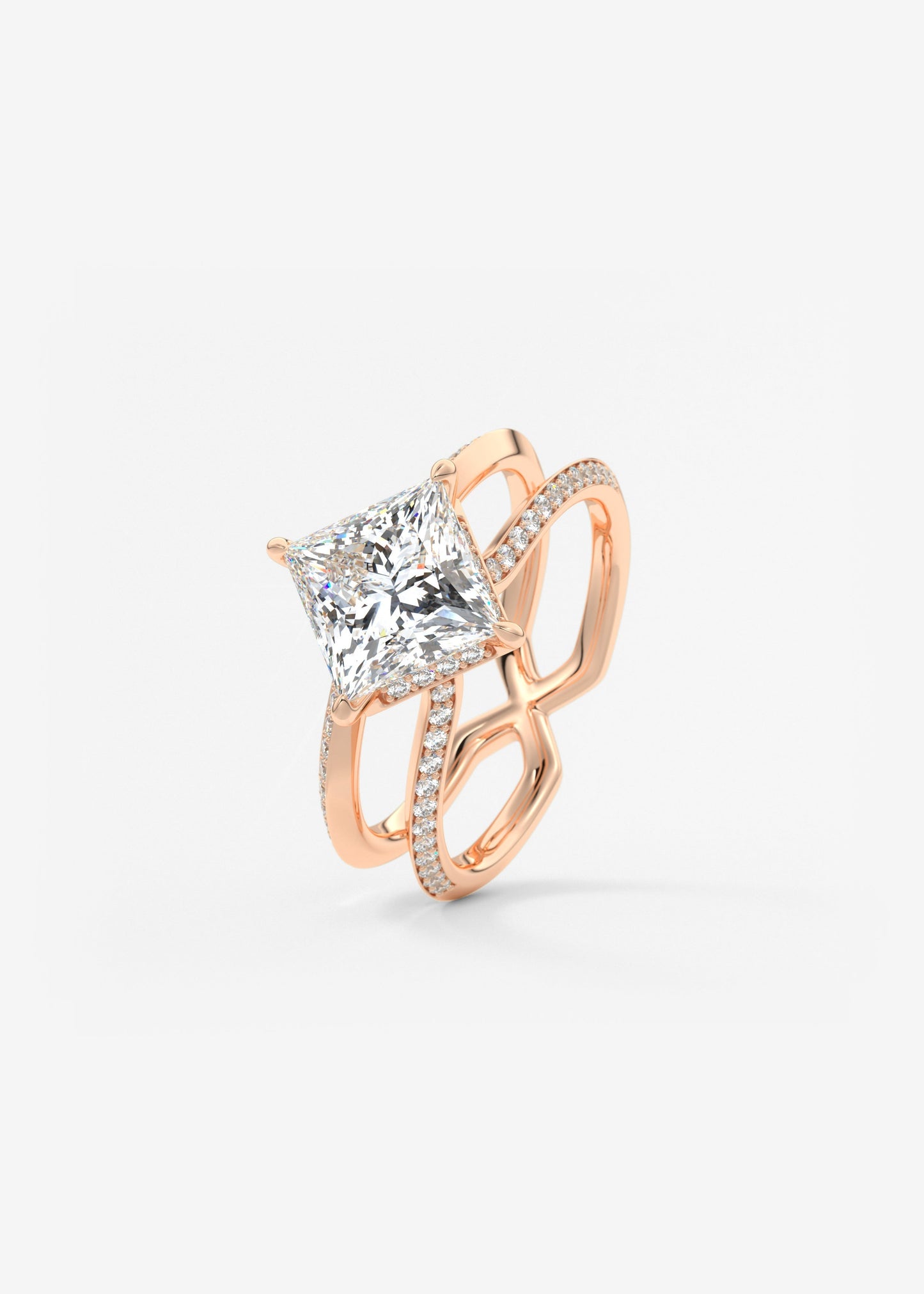 Oval Solitaire With Raised Basket Gallery Lab Grown Diamond Engagement Ring