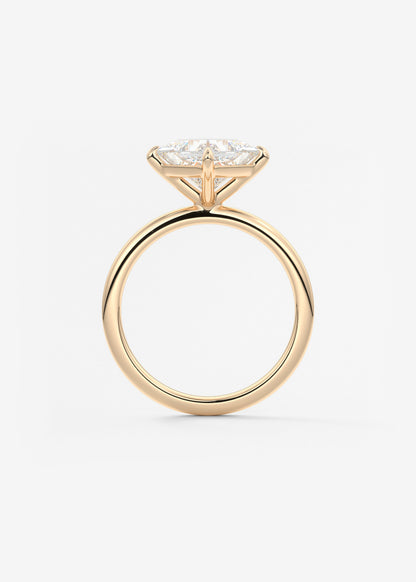 Oval Solitaire With Raised Basket Gallery Lab Grown Diamond Engagement Ring