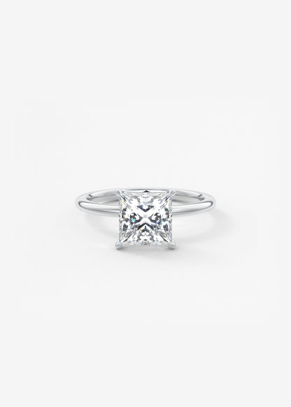 Oval Solitaire With Raised Basket Gallery Lab Grown Diamond Engagement Ring