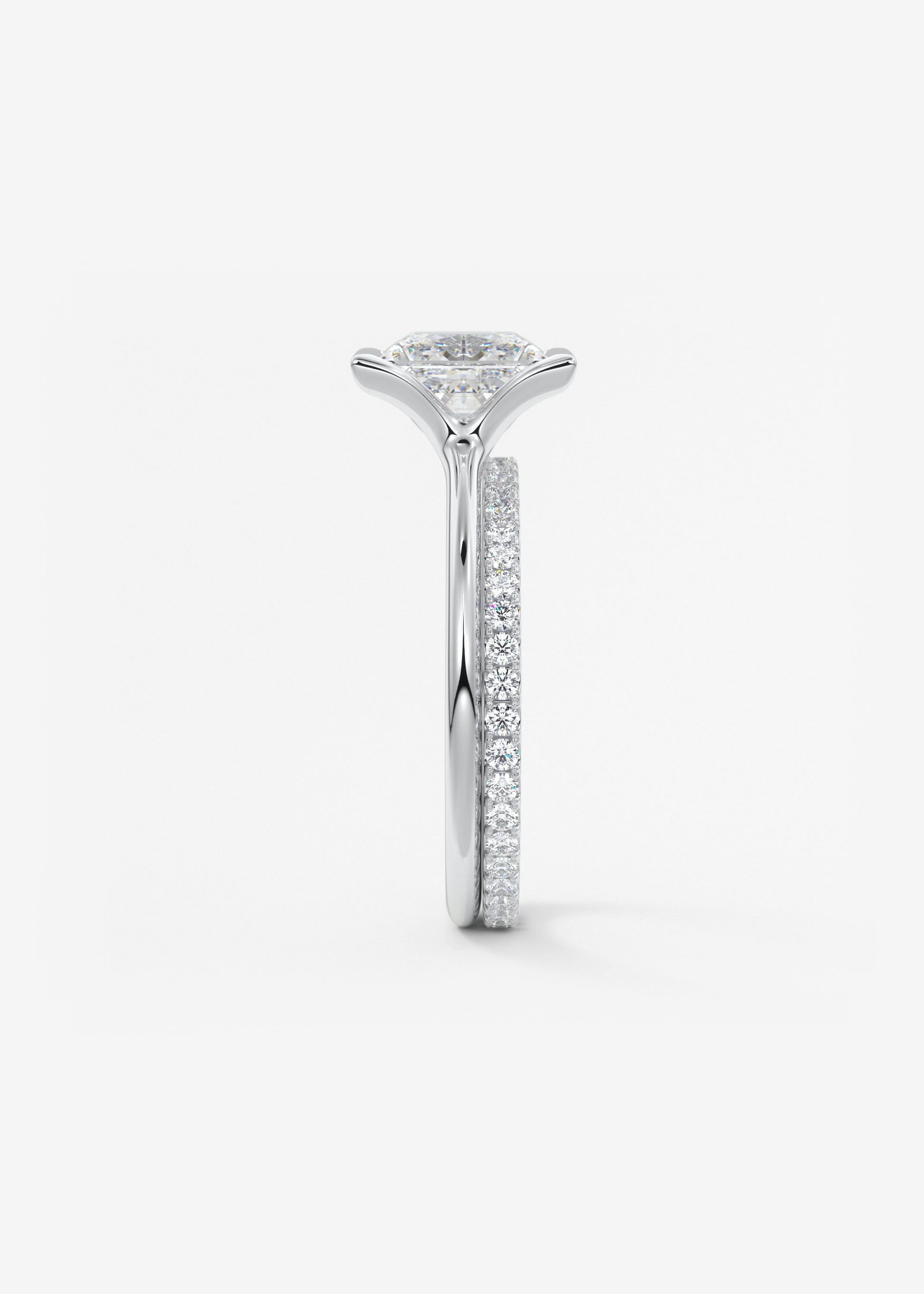 Oval Solitaire With Raised Basket Gallery Lab Grown Diamond Engagement Ring