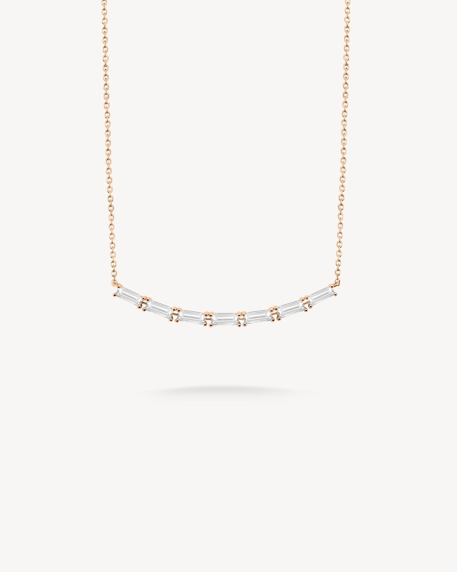 1.0 CT Round Bezel Solitaire Lab Grown Diamond Necklace