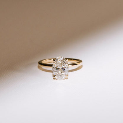 Oval Solitaire Lab Grown Diamond Engagement Ring