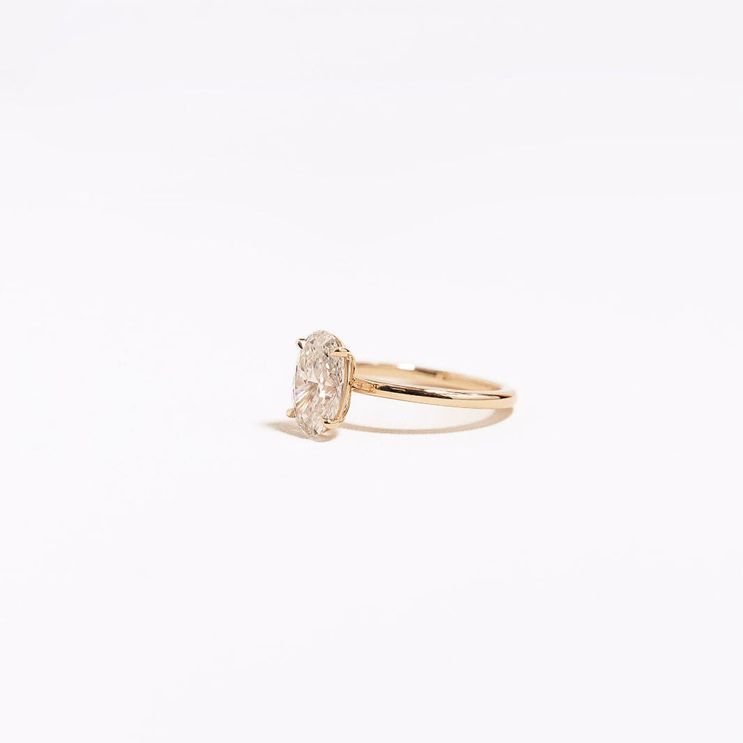 Oval Solitaire Lab Grown Diamond Engagement Ring