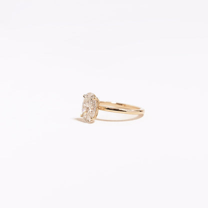 Oval Solitaire Lab Grown Diamond Engagement Ring