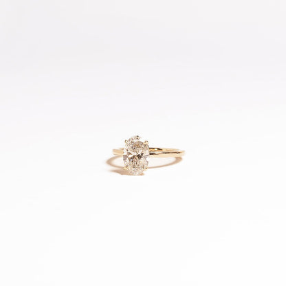 Oval Solitaire Lab Grown Diamond Engagement Ring