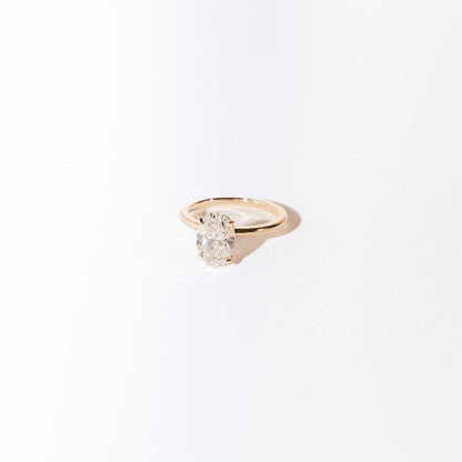Oval Solitaire Lab Grown Diamond Engagement Ring