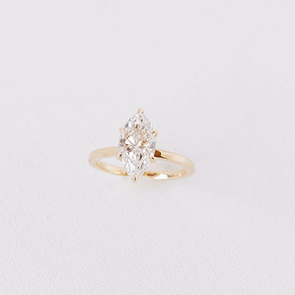 Cushion Hidden Halo Lab Grown Diamond Engagement Ring