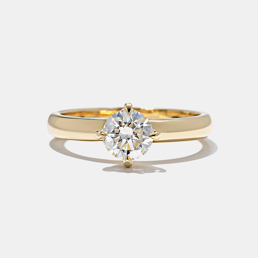 2 CT Round Three Stones Lab Grown Diamond Engagement Ring