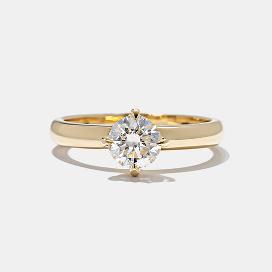2 CT Round Three Stones Lab Grown Diamond Engagement Ring