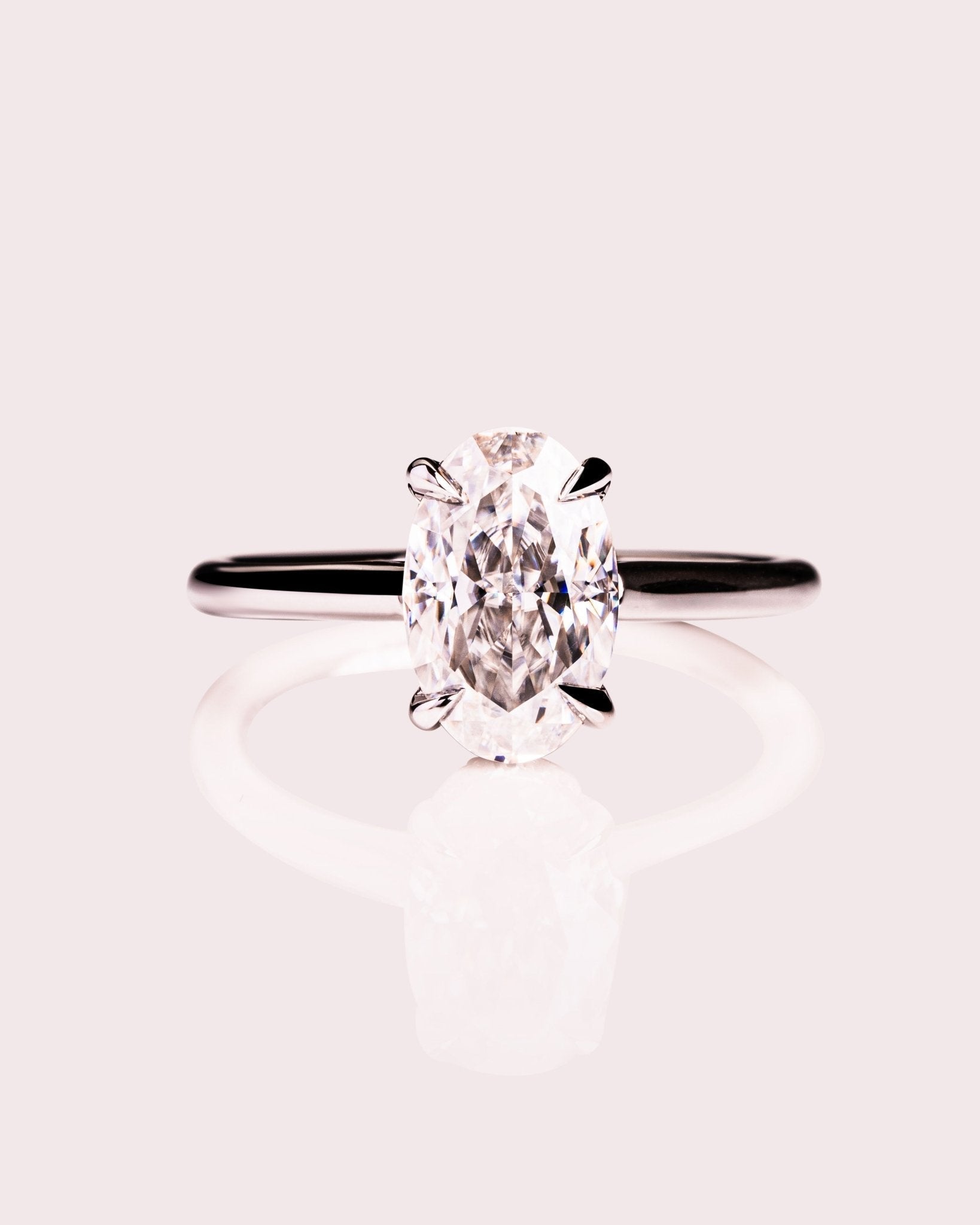 Cushion Hidden Halo Lab Grown Diamond Engagement Ring