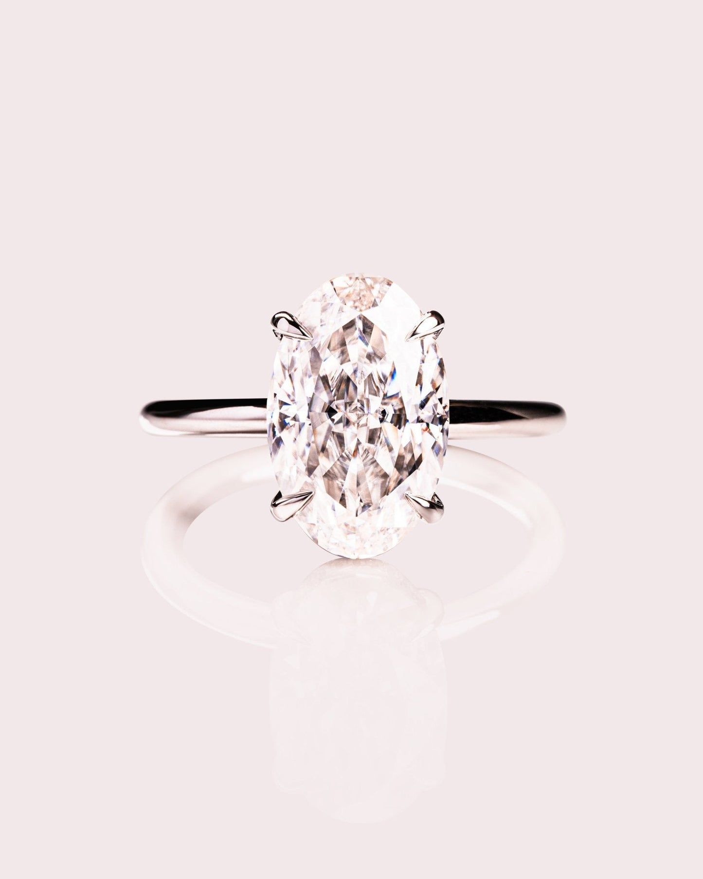Cushion Hidden Halo Lab Grown Diamond Engagement Ring