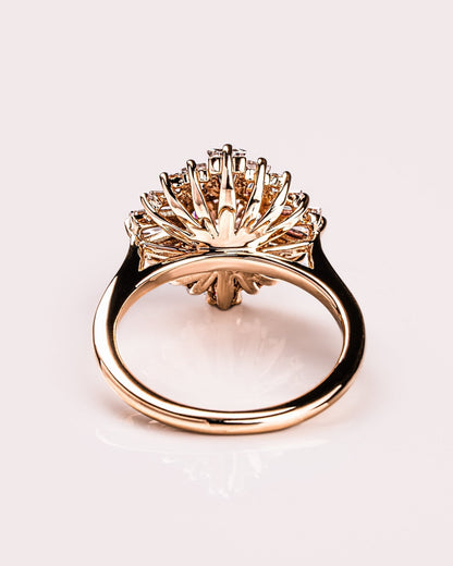 Cushion Hidden Halo Lab Grown Diamond Engagement Ring