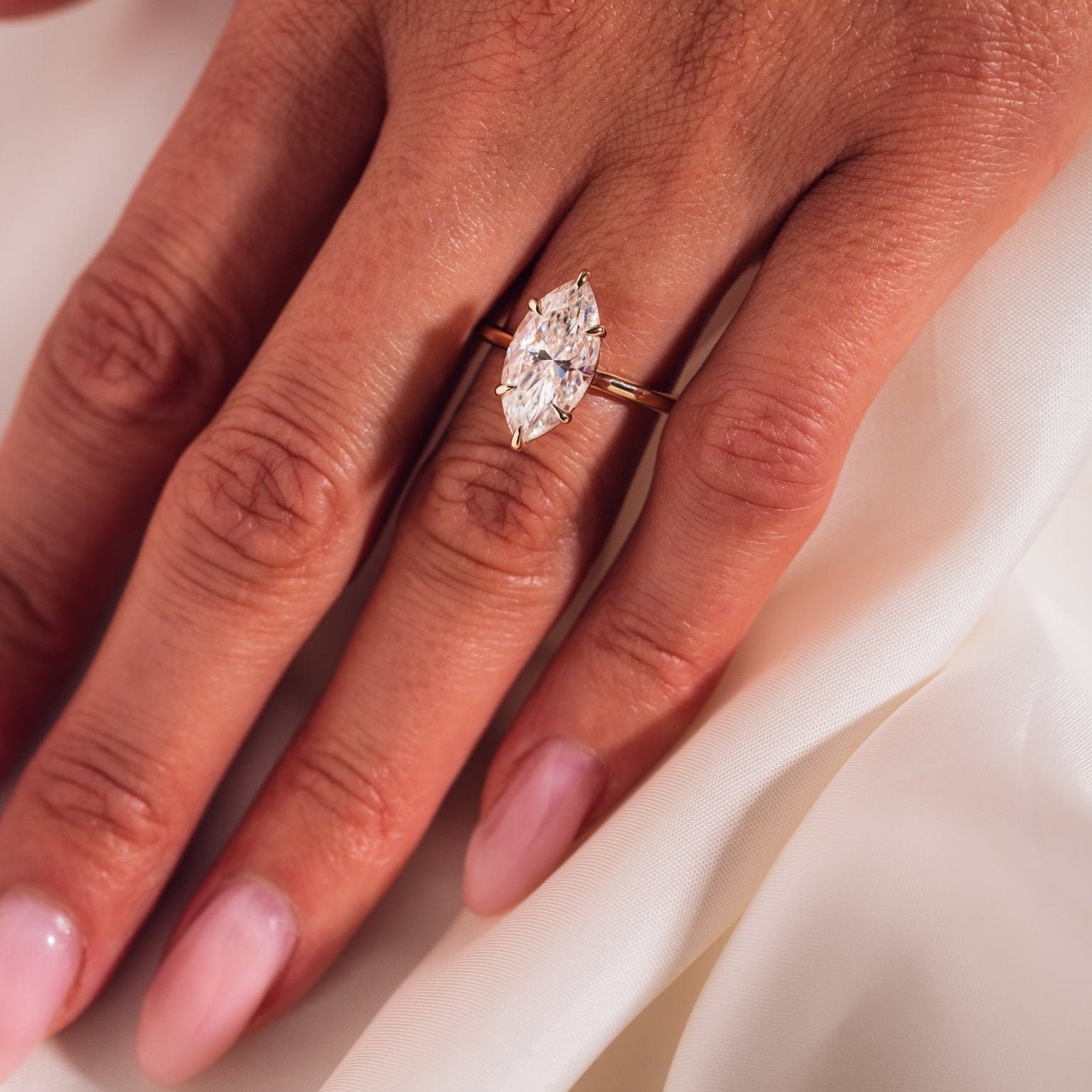 Cushion Hidden Halo Lab Grown Diamond Engagement Ring