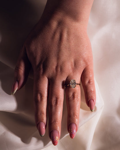 Oval Hidden Halo Lab Grown Diamond Engagement Ring