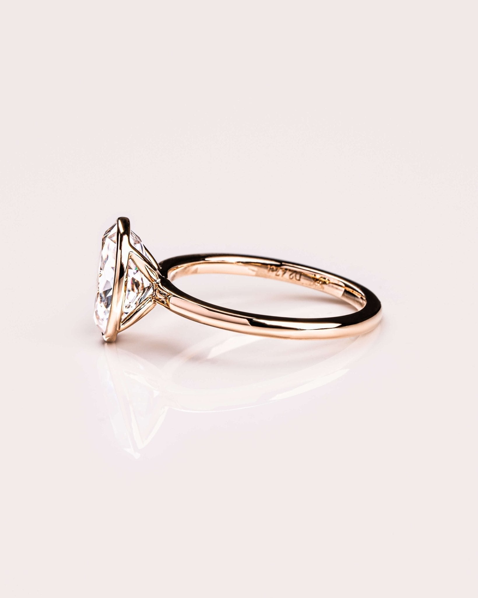 Cushion Hidden Halo Lab Grown Diamond Engagement Ring