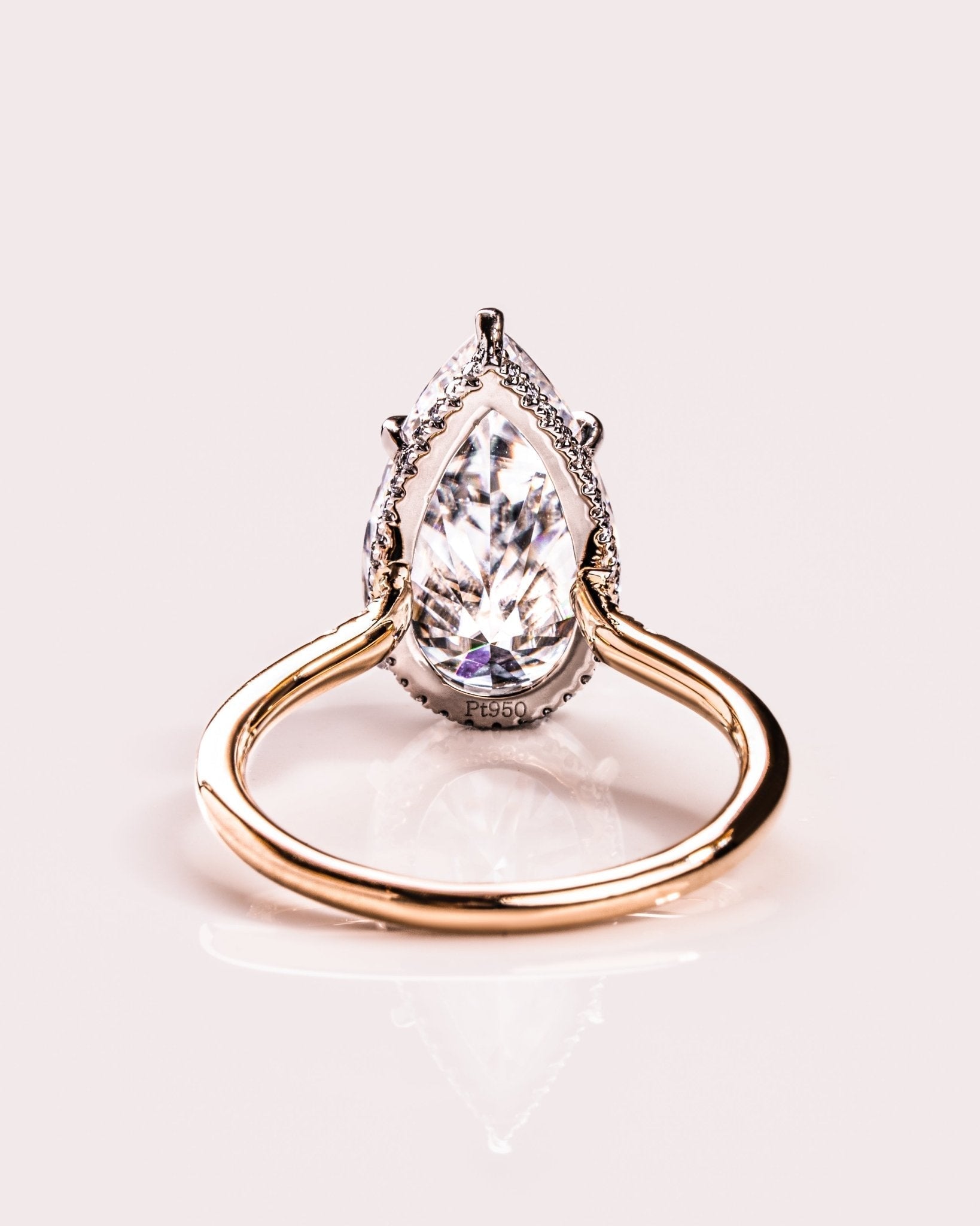 Cushion Hidden Halo Lab Grown Diamond Engagement Ring