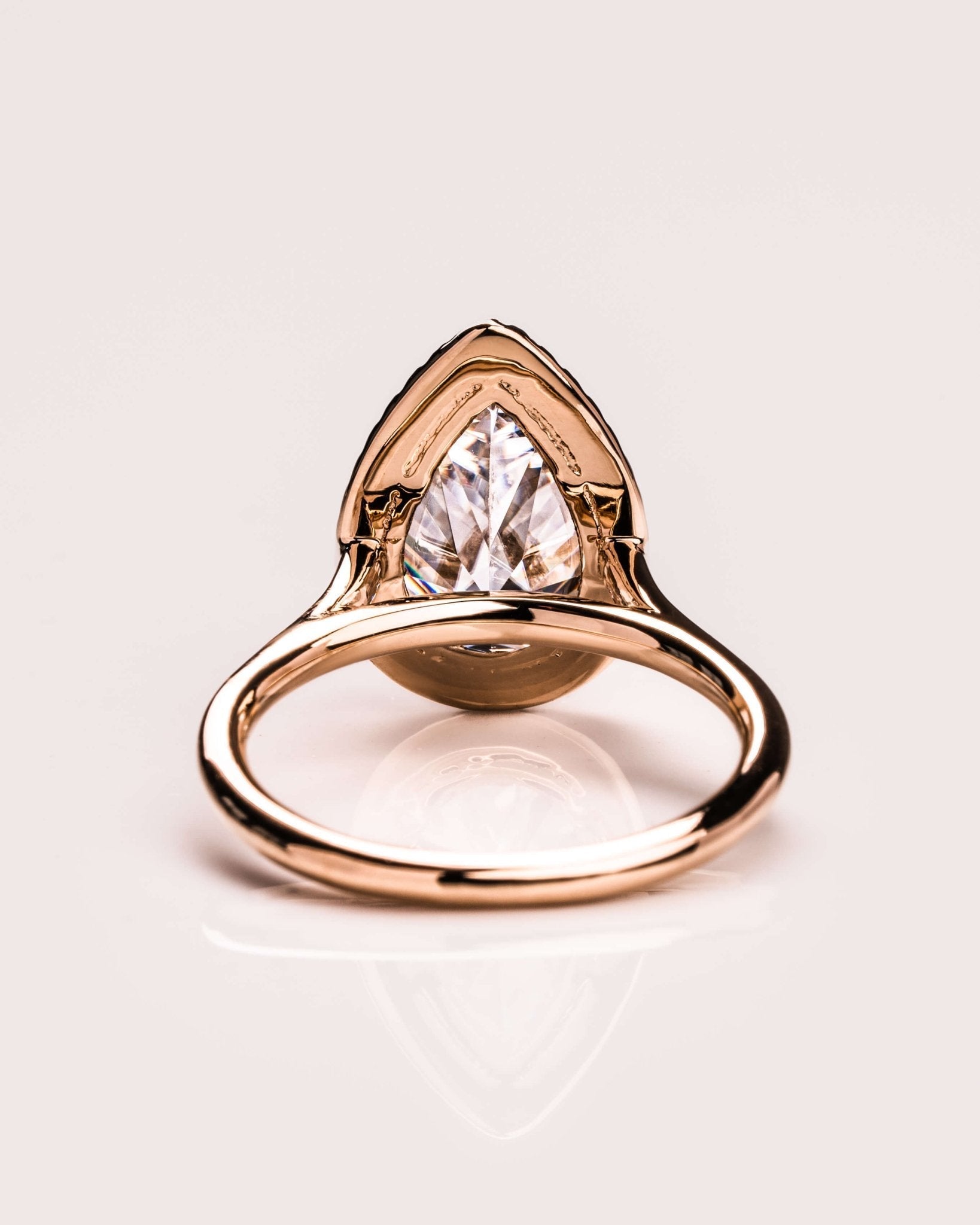 Cushion Hidden Halo Lab Grown Diamond Engagement Ring