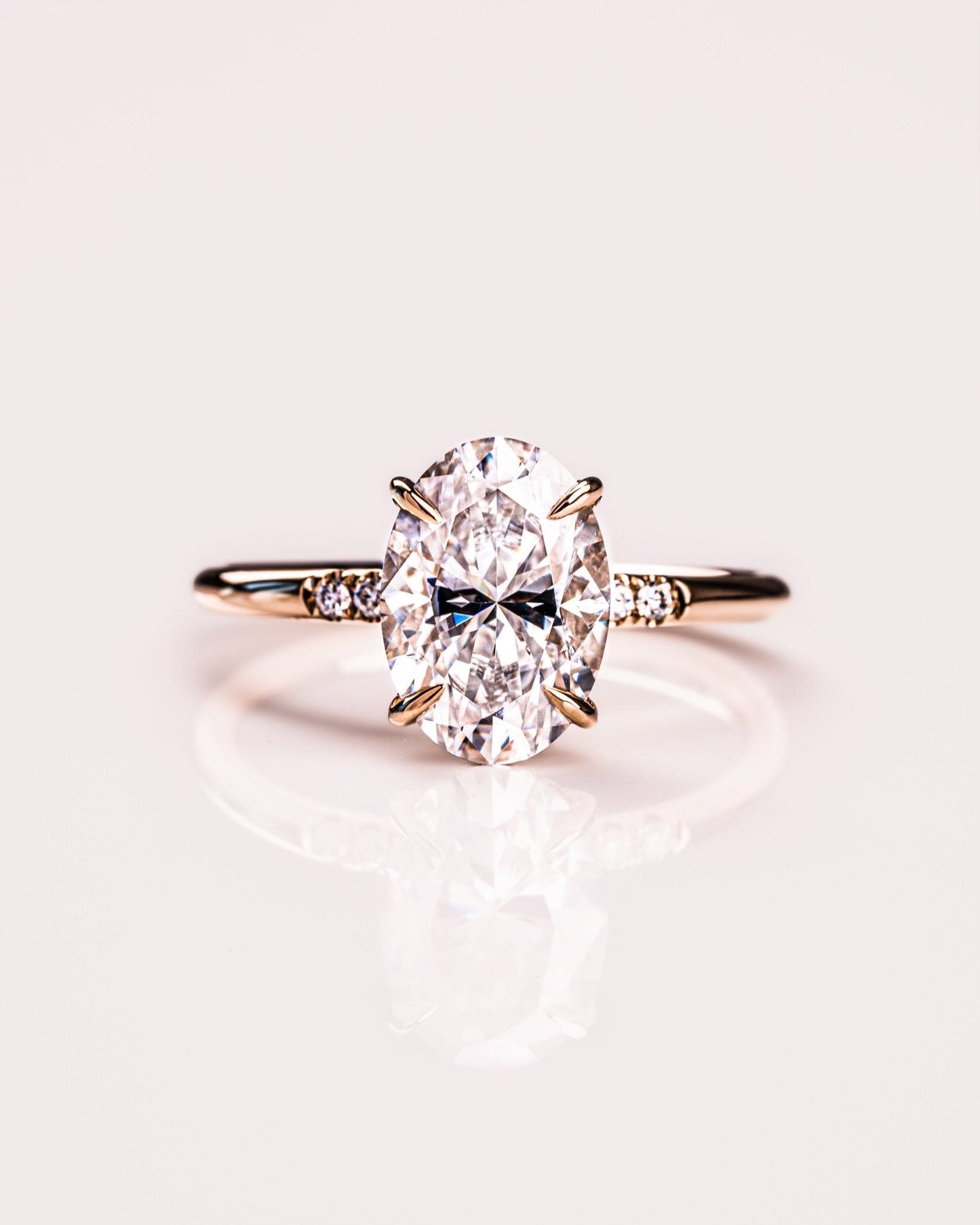 Cushion Hidden Halo Lab Grown Diamond Engagement Ring