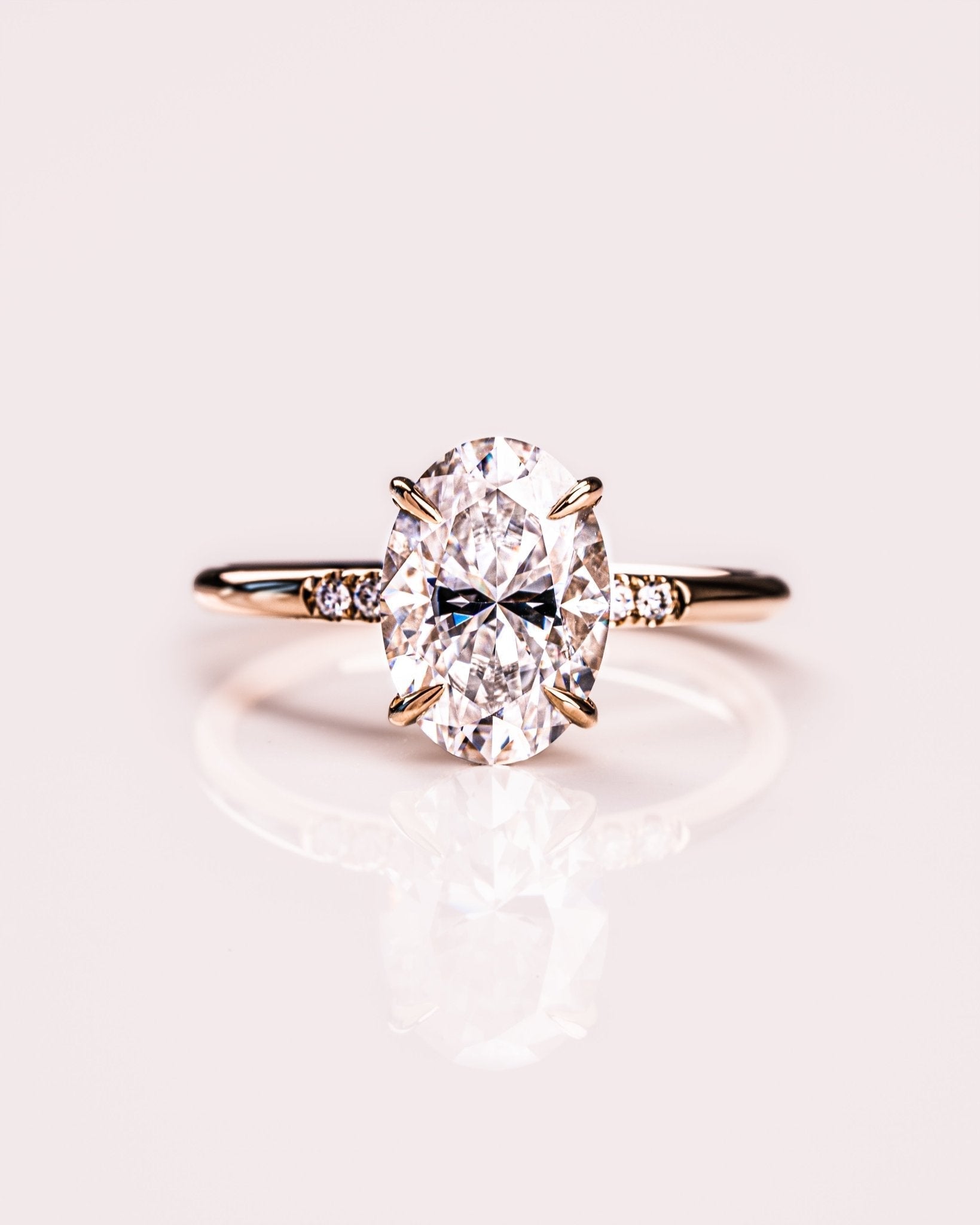Cushion Hidden Halo Lab Grown Diamond Engagement Ring