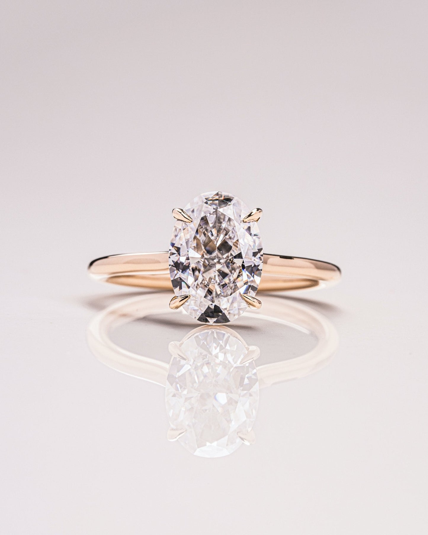 Cushion Hidden Halo Lab Grown Diamond Engagement Ring