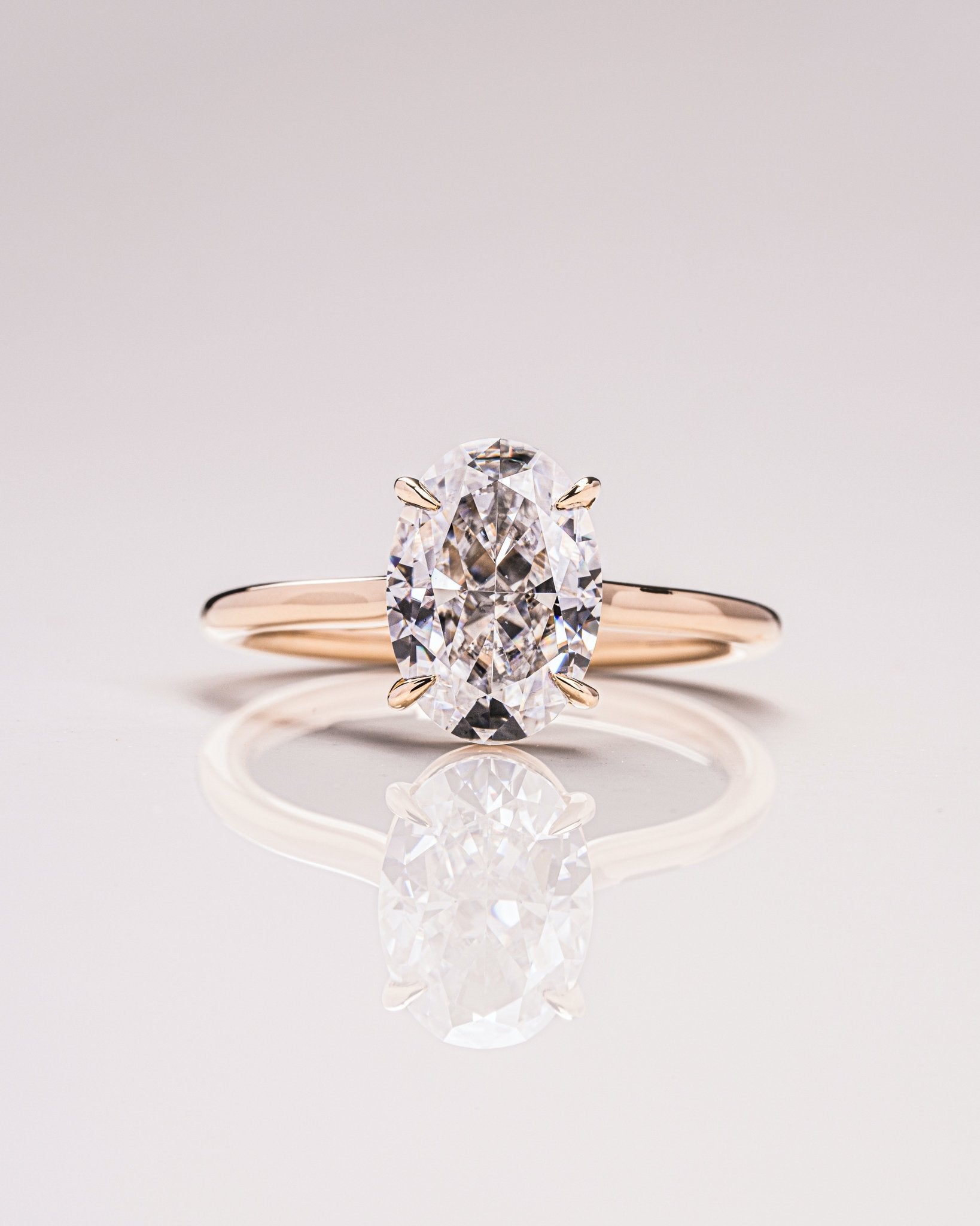 Cushion Hidden Halo Lab Grown Diamond Engagement Ring