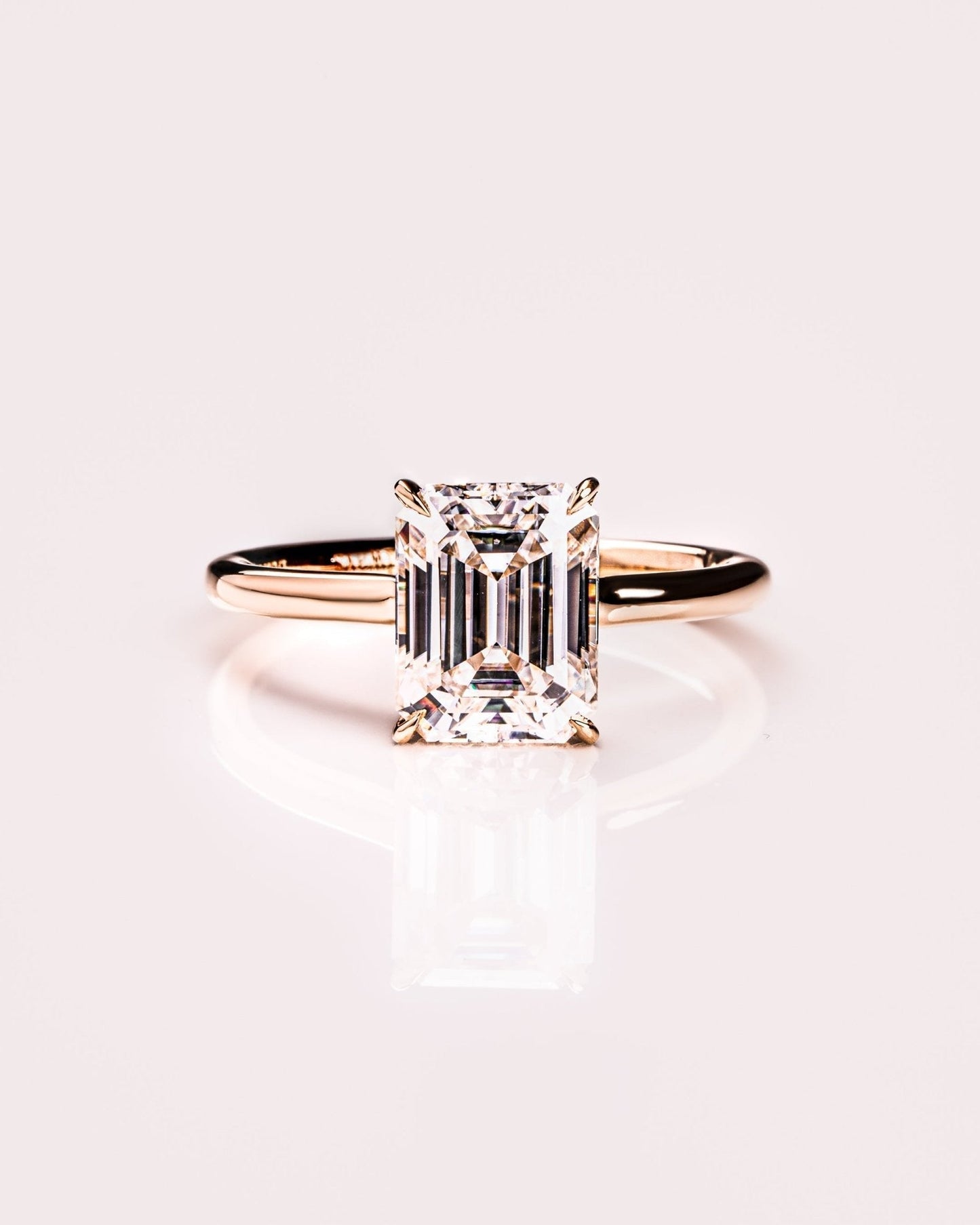 Cushion Hidden Halo Lab Grown Diamond Engagement Ring