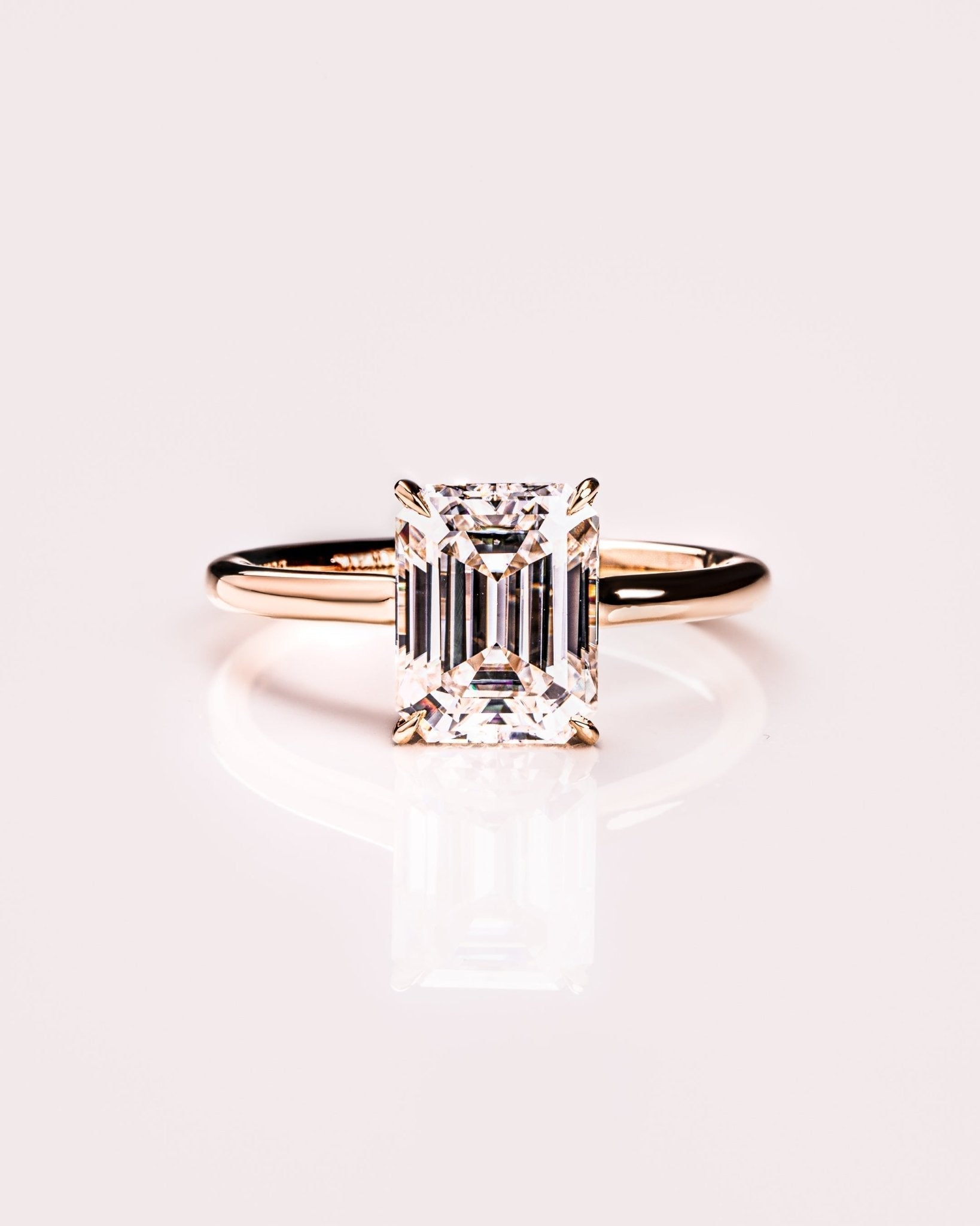 Cushion Hidden Halo Lab Grown Diamond Engagement Ring