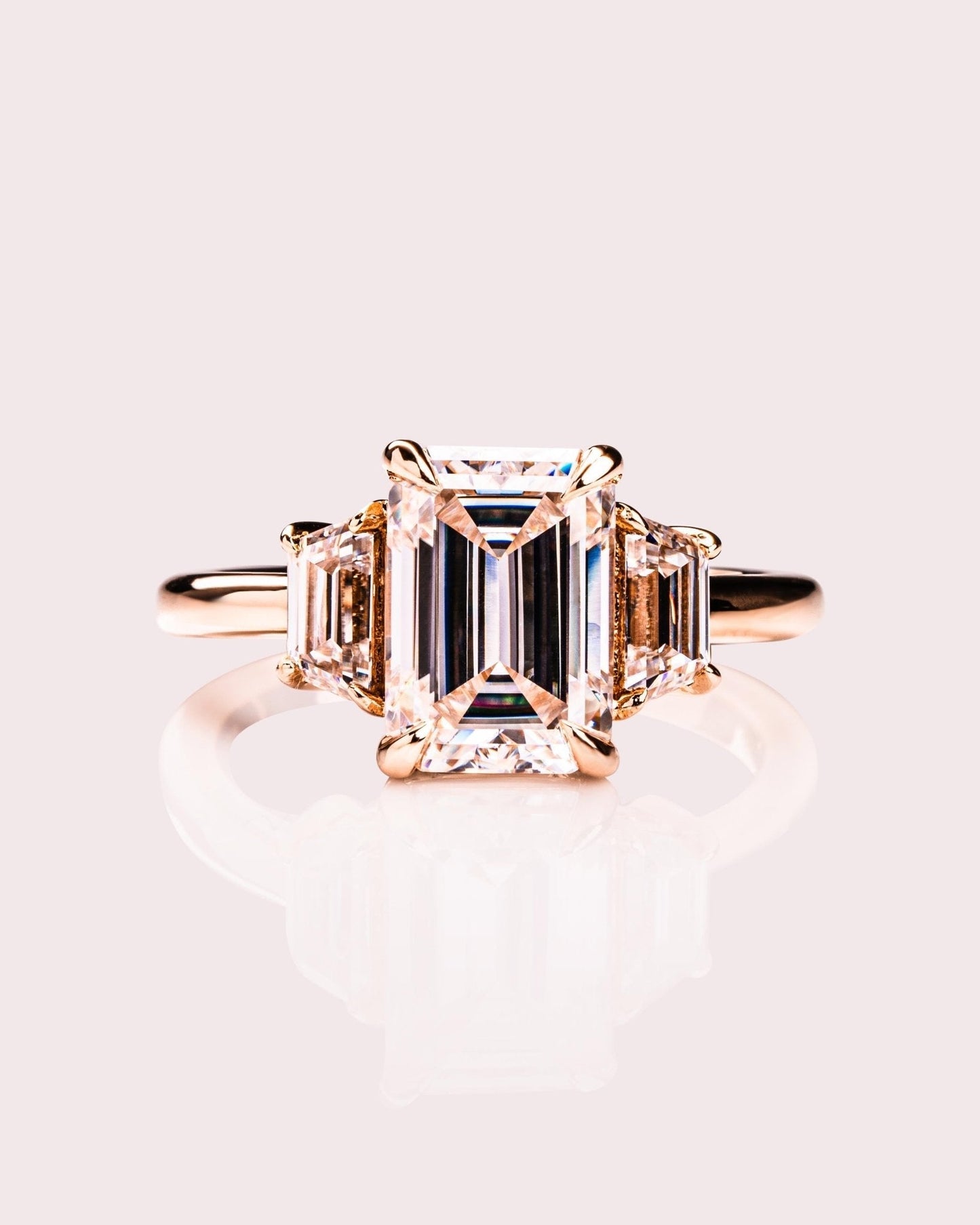 Cushion Hidden Halo Lab Grown Diamond Engagement Ring