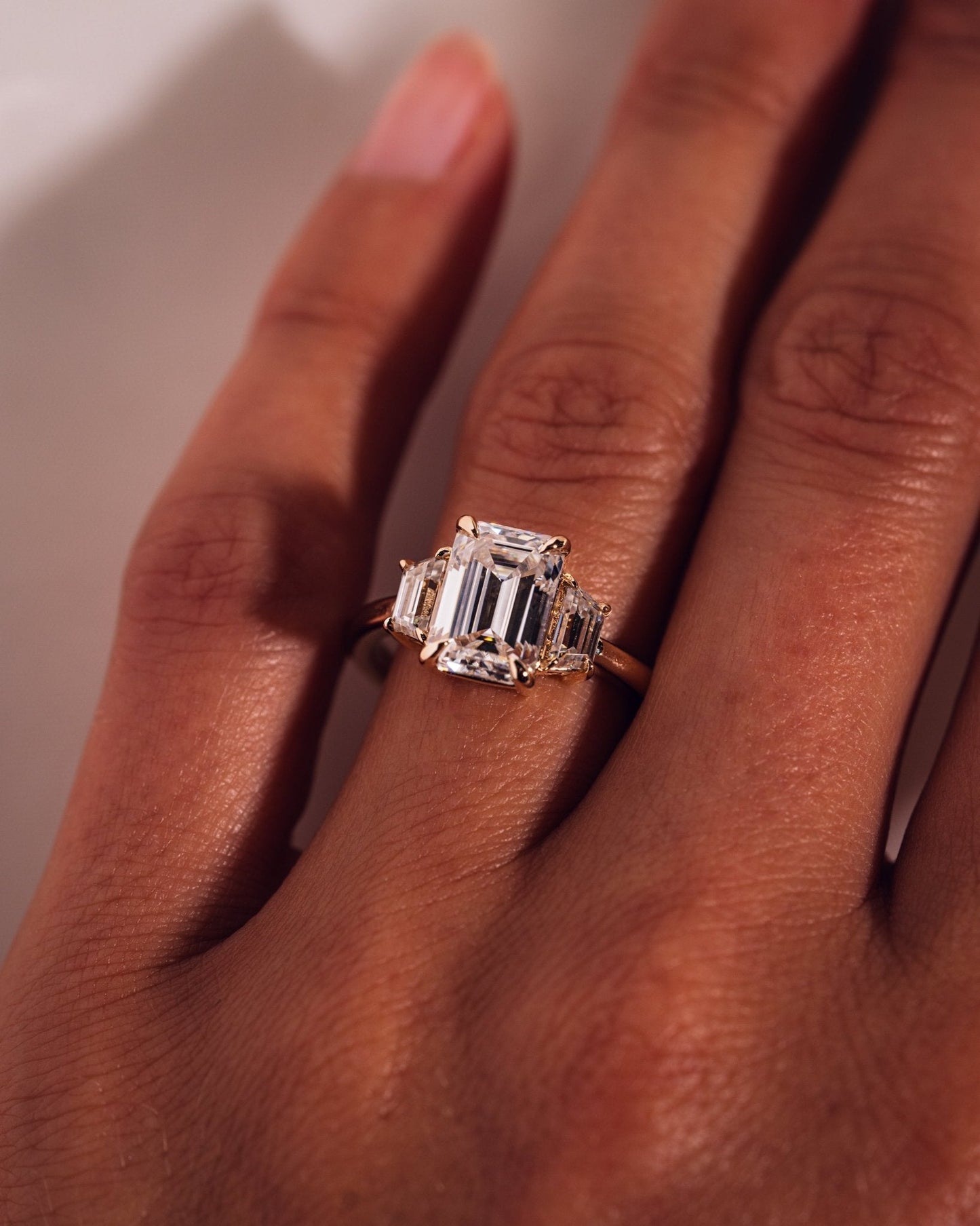 Cushion Hidden Halo Lab Grown Diamond Engagement Ring