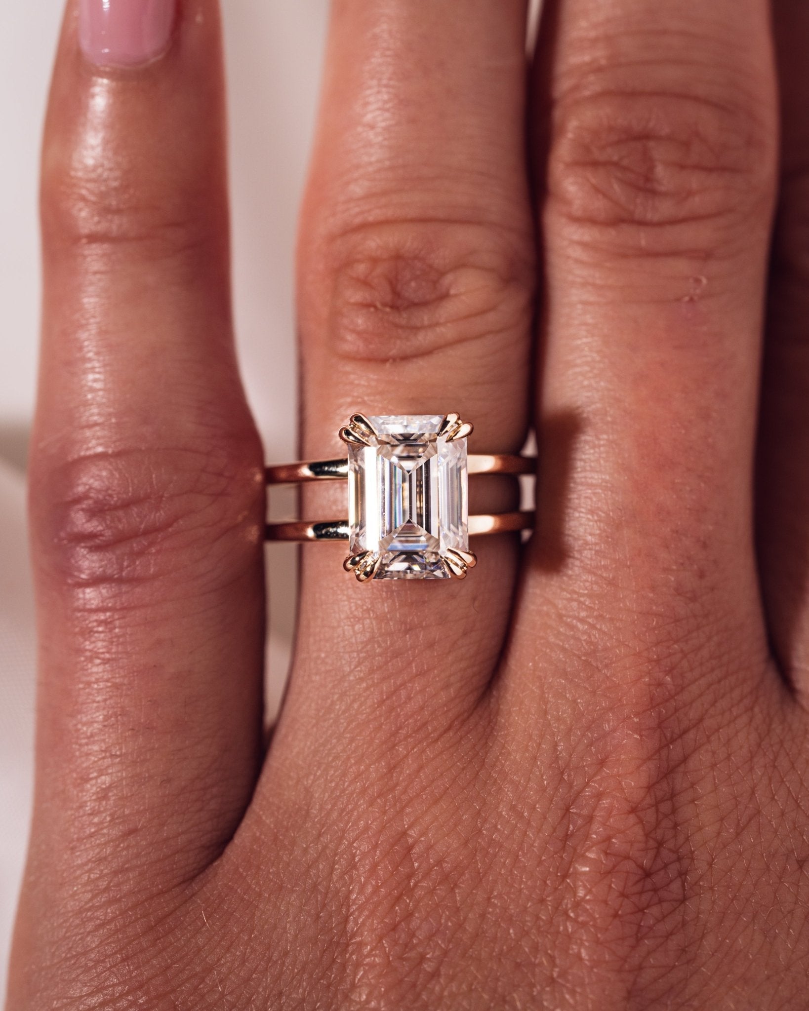 Cushion Hidden Halo Lab Grown Diamond Engagement Ring