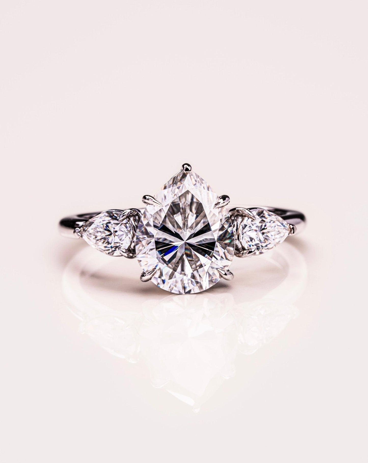 Cushion Hidden Halo Lab Grown Diamond Engagement Ring