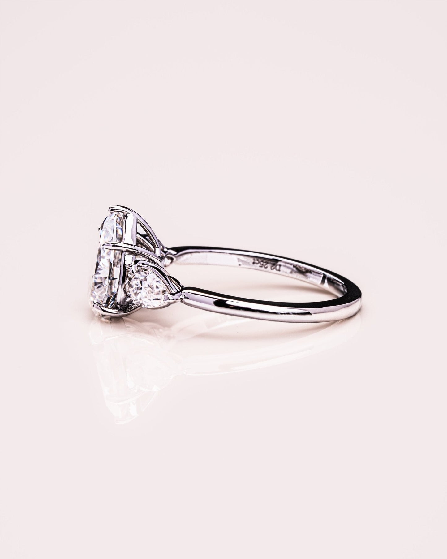 Cushion Hidden Halo Lab Grown Diamond Engagement Ring