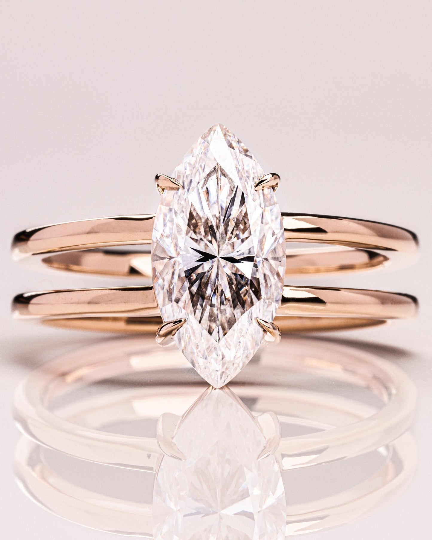 Cushion Hidden Halo Lab Grown Diamond Engagement Ring