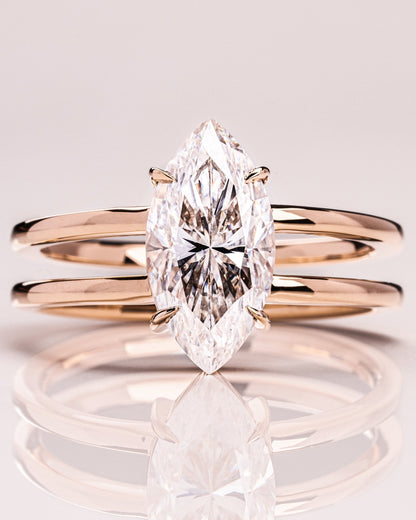 Cushion Hidden Halo Lab Grown Diamond Engagement Ring
