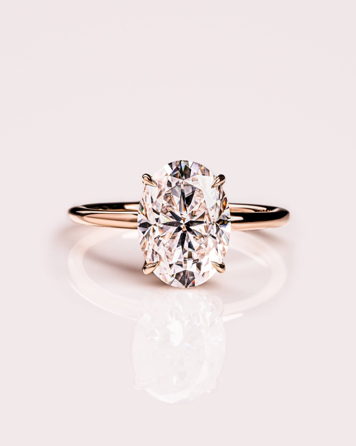 Cushion Hidden Halo Lab Grown Diamond Engagement Ring