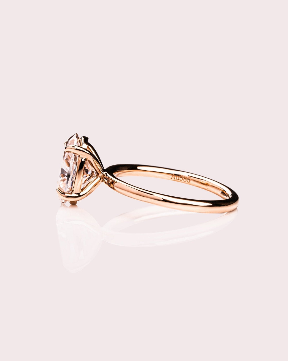 Oval Solitaire Lab Grown Diamond Engagement Ring