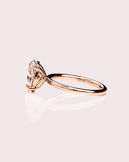 Oval Solitaire Lab Grown Diamond Engagement Ring