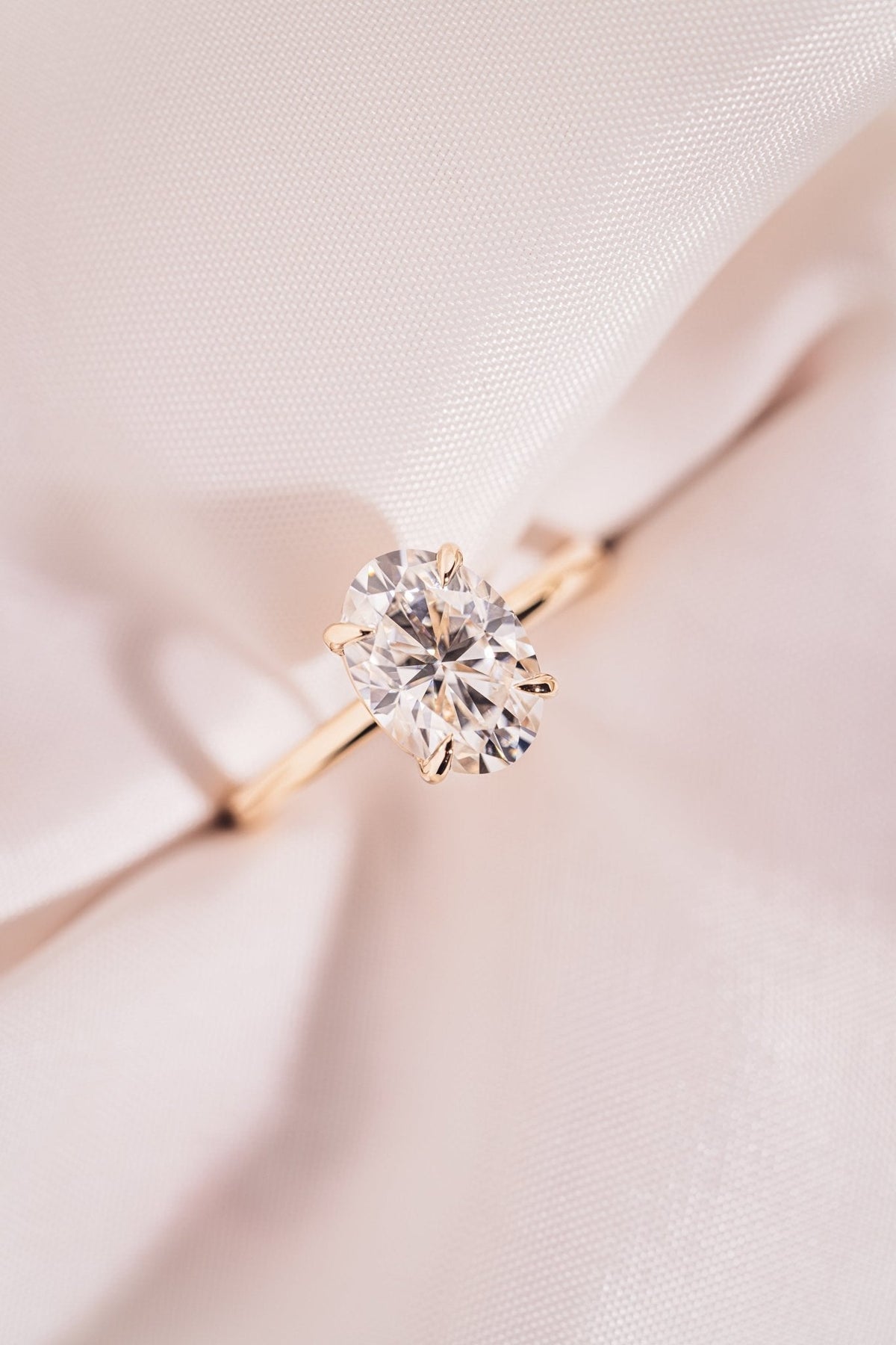 Oval Solitaire Lab Grown Diamond Engagement Ring