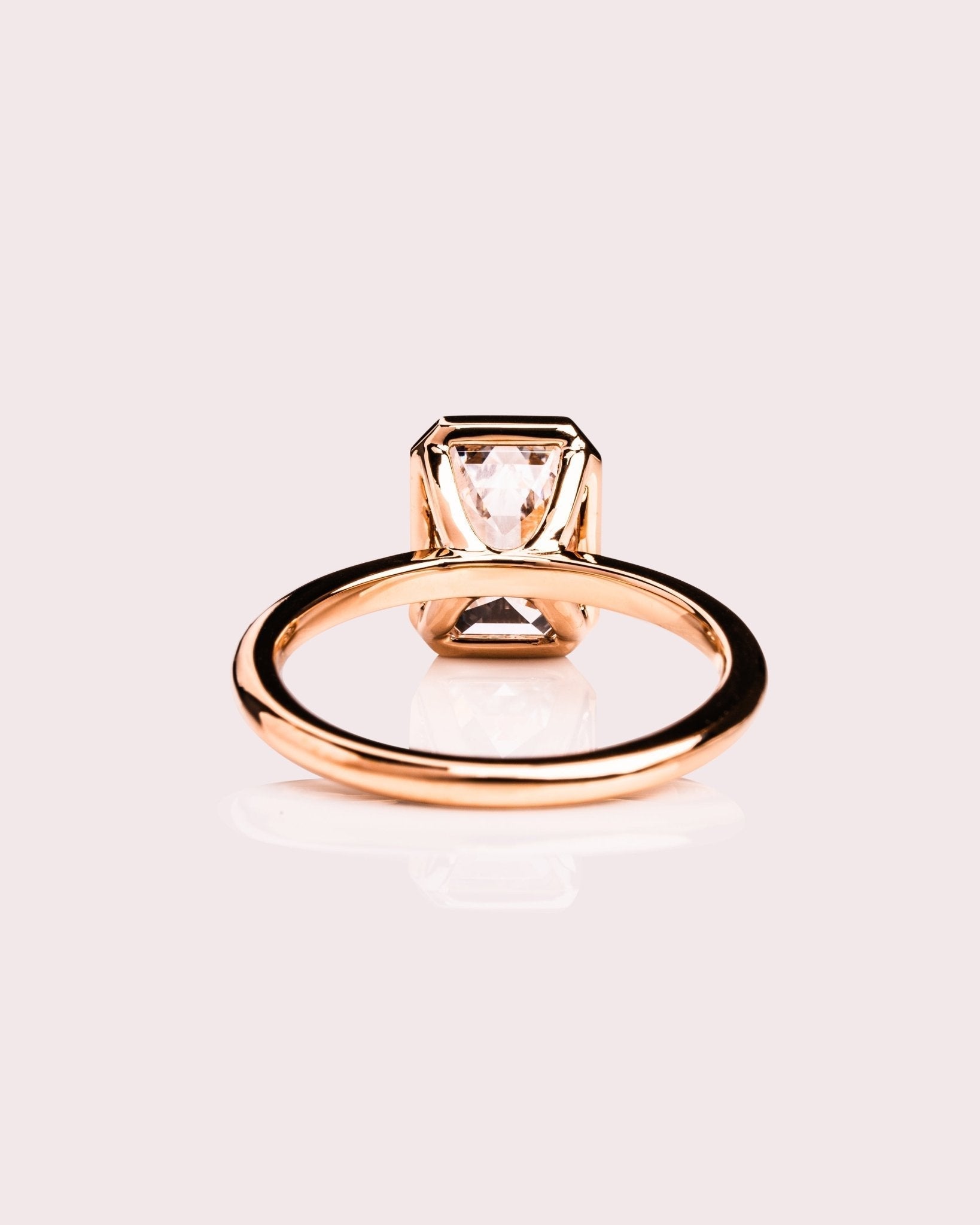 Cushion Hidden Halo Lab Grown Diamond Engagement Ring