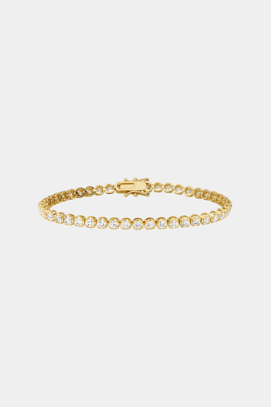 3.5 TCW Round Stones Lab Grown Diamond Tennis Bracelet