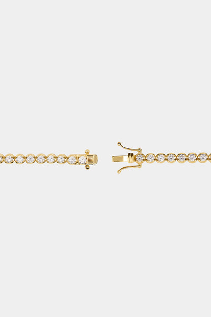 3.5 TCW Round Stones Lab Grown Diamond Tennis Bracelet