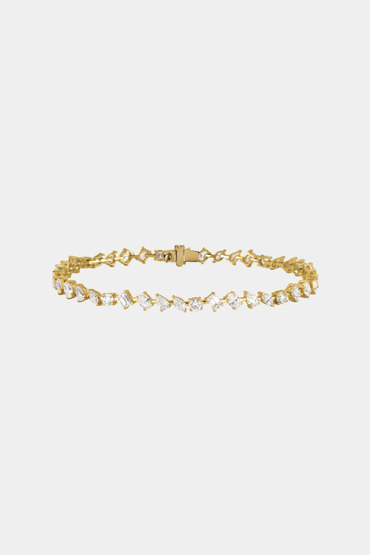 4.5 TCW Scattered Stones Lab Grown Diamond Tennis Bracelet
