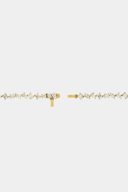 4.5 TCW Scattered Stones Lab Grown Diamond Tennis Bracelet