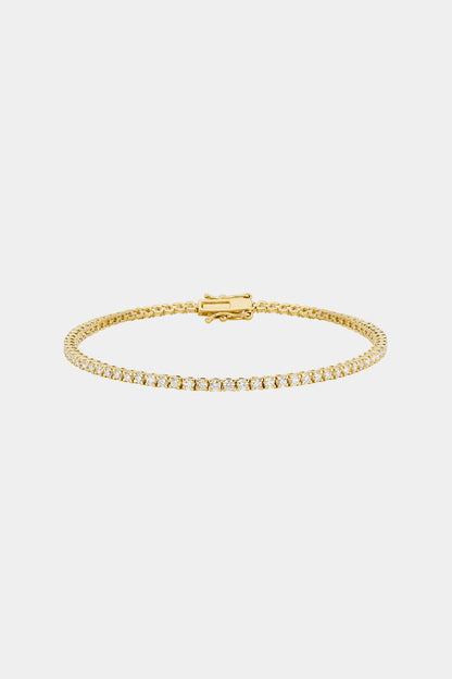 1.58 TCW Round Stones Lab Grown Diamond Tennis Bracelet