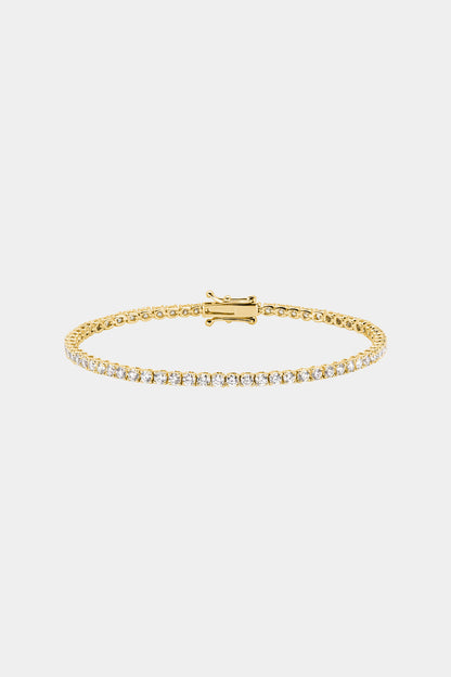 2.55 TCW Round Stones Lab Grown Diamond Tennis Bracelet