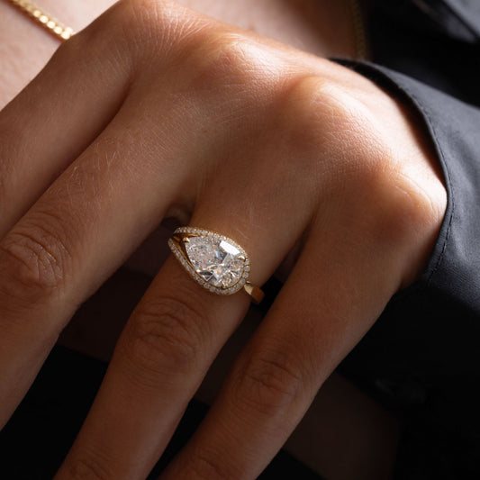 2 CT Round Three Stones Lab Grown Diamond Engagement Ring