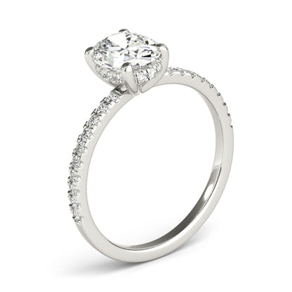 2 CT Round Three Stones Lab Grown Diamond Engagement Ring