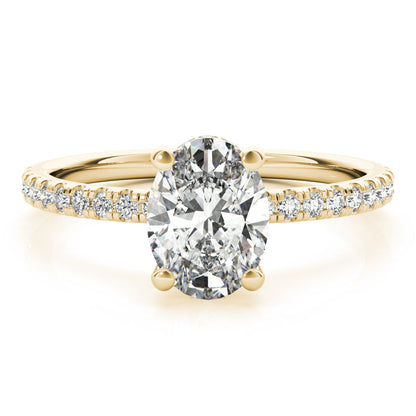 2 CT Round Three Stones Lab Grown Diamond Engagement Ring
