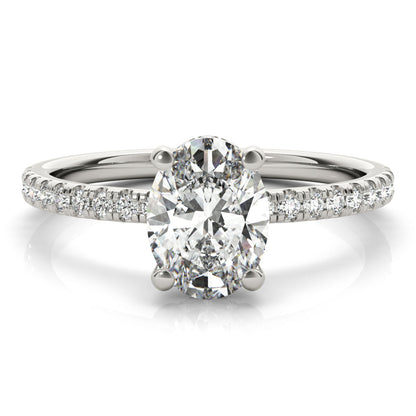 2 CT Round Three Stones Lab Grown Diamond Engagement Ring
