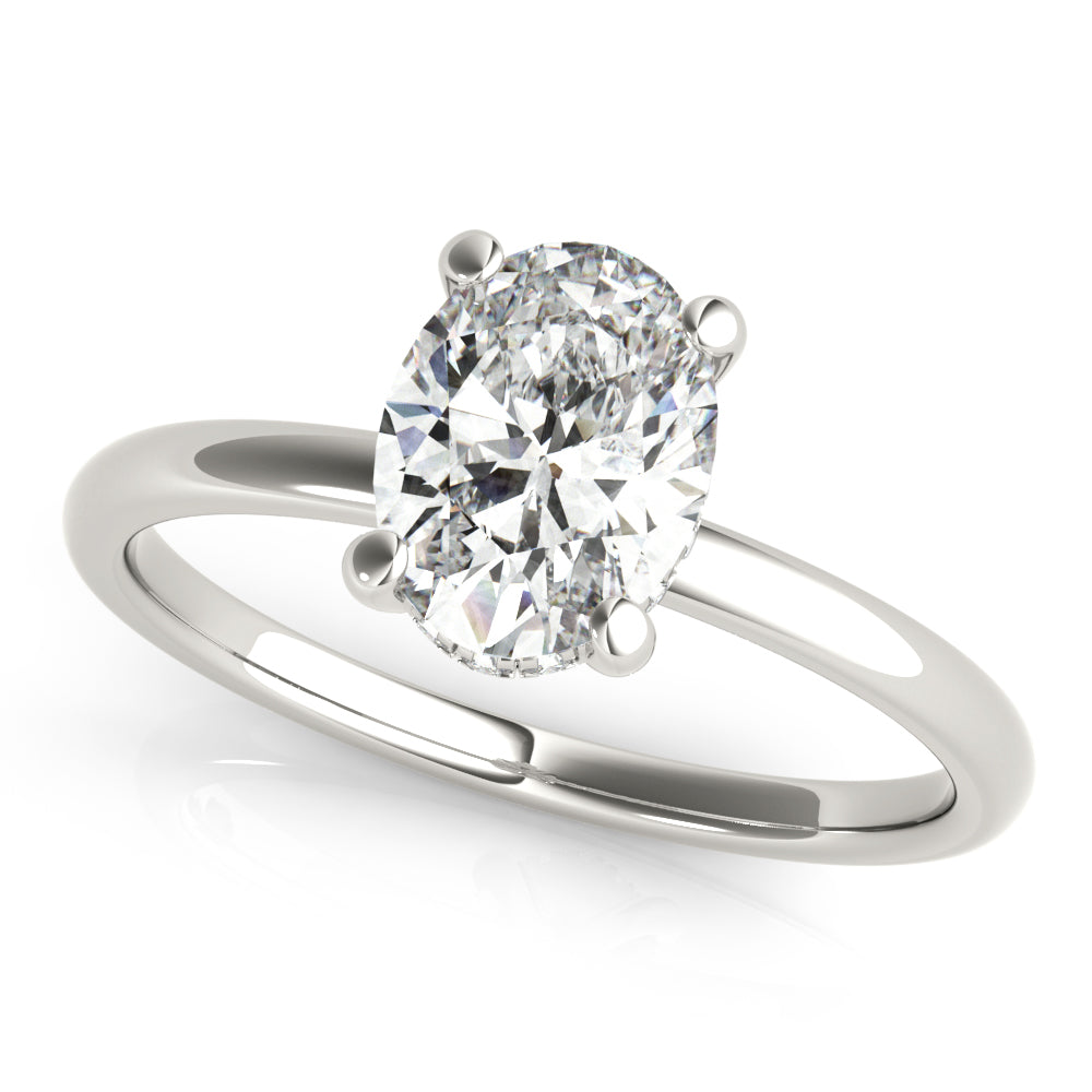 2 CT Round Three Stones Lab Grown Diamond Engagement Ring